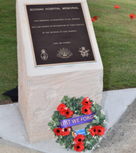 Service men and women honoured at stone memorial unveiling