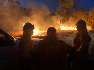 Carney’s Creek fire contained, smoke covers district