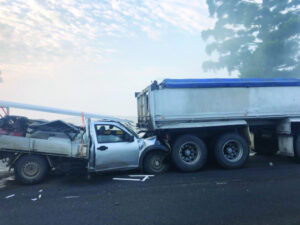 ‘Pea souper’ fog causes multi-vehicle pile-up