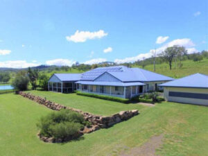 The large home on acreage at Oaky Creek.