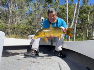 Dam’s a winner for carp on fly