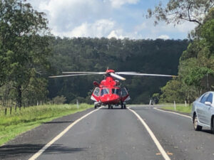 Crash closes road outside Maroon in the Scenic Rim
