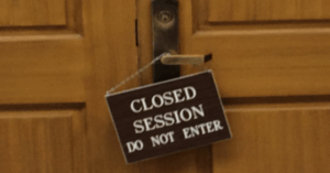 Council warned on closed meetings