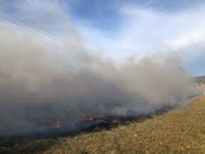 Hazard reduction burns on both sides of the Scenic Rim