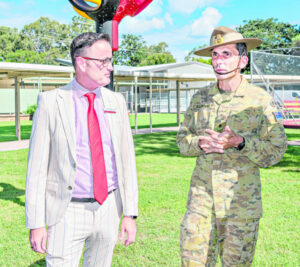 Disaster recovery co-ordinator tours flood damage at Peak Crossing School