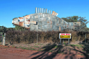Giant fish sculpture built to reel in tourists