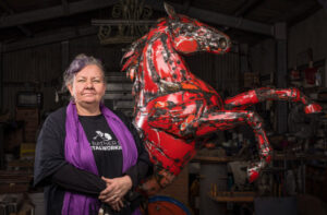 Award winning sculptor’s magnificently meticulous metalwork