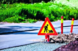 Roadworks and flood repair falls behind