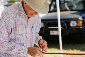 Practice makes perfect, the art of whip making