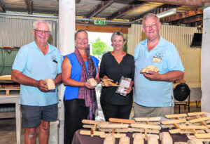 Donation of upcycled timber crafted into toys for educators