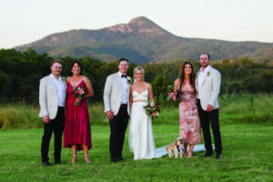 Country setting perfect as couple return home for their wedding day