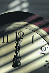 On the stroke of midnight …