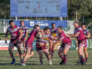 Bombers share coach’s grief in tough footy grind