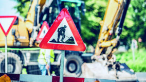 Roadworks underway