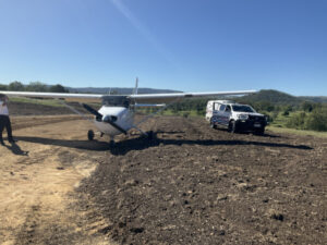 Plane lands in Boonah housing estate