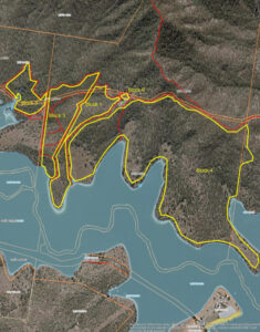 Burn-off closes Wyaralong shoreline trail