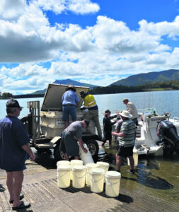 Restocking fish and a call to restock the association