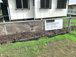 Restoration Army forms up to attack clean up at Peak Crossing School