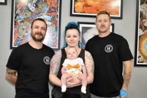 Ink on skin brings the toys in