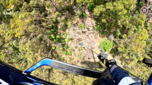 Hikers winched after bone breaks