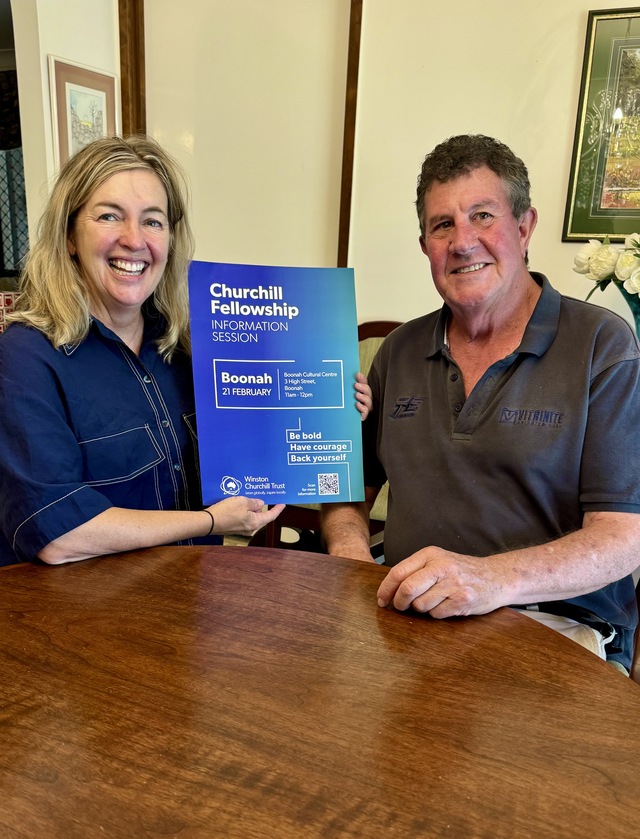 Churchill fellows at Boonah