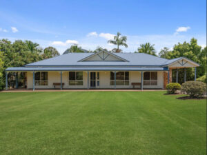 Immaculate home with tropical backyard